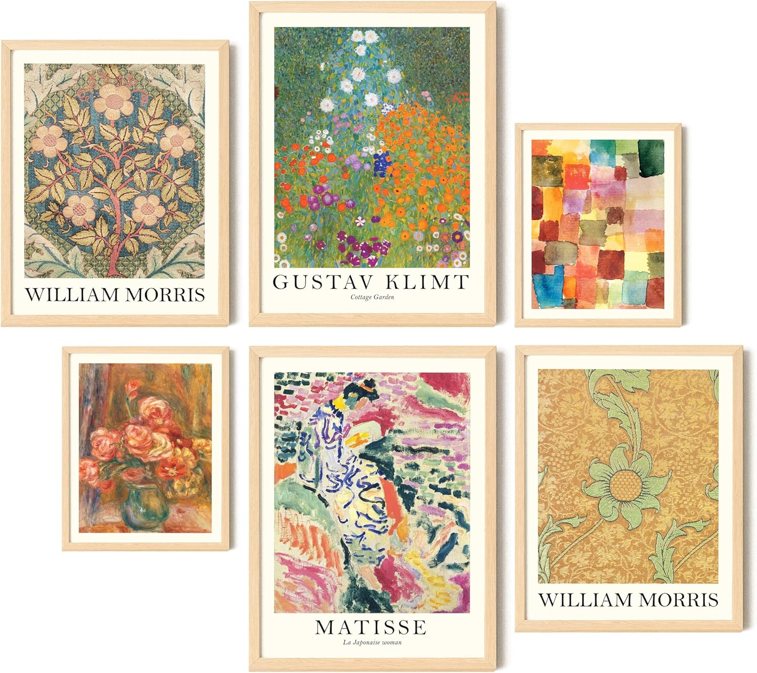 EXCOOL CLUB Colorful Eclectic Home Decor - 12X16 Vintage Eclectic Wall Decor, Gallery Wall Prints, Trendy Famous Artist Matisse Posters, Maximalist Decor Funky Bedroom Aesthetic Pictures (UNFRAMED) image number 1