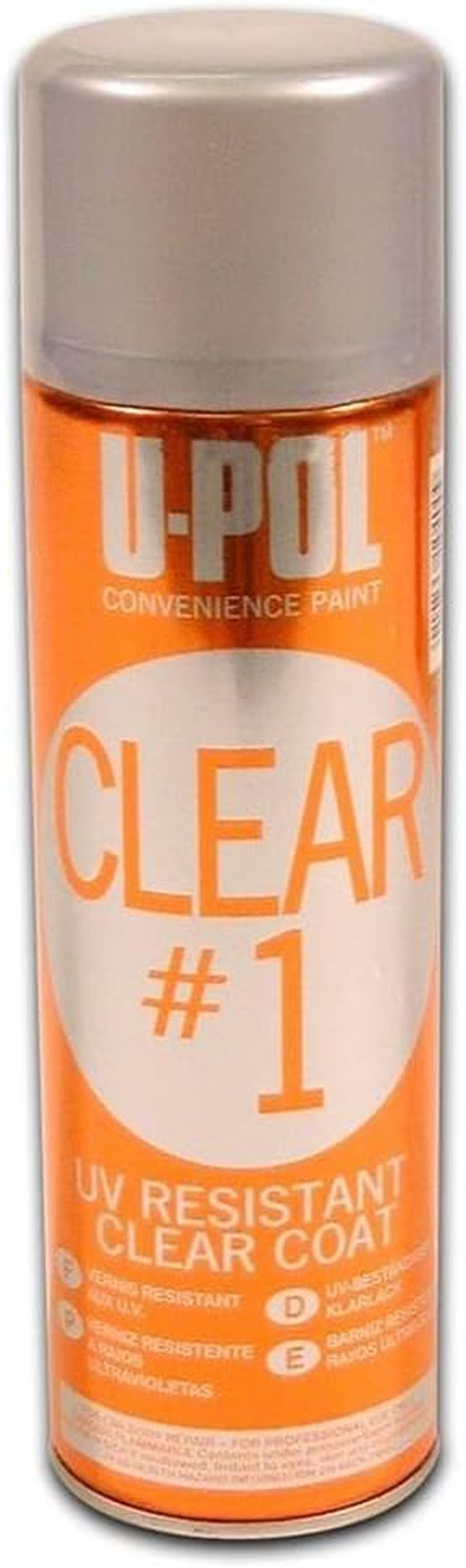 U-POL Clear#1 UV Resistant Clearcoat 450 Ml Aerosol (Pack of 1)