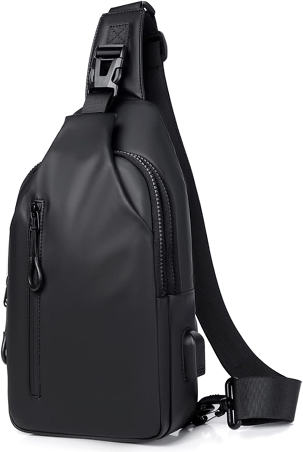 YYFRIEND Waterproof Sling Bag Travel Hiking Chest Bag Daypack, Crossbody Backpack with USB Charging Port