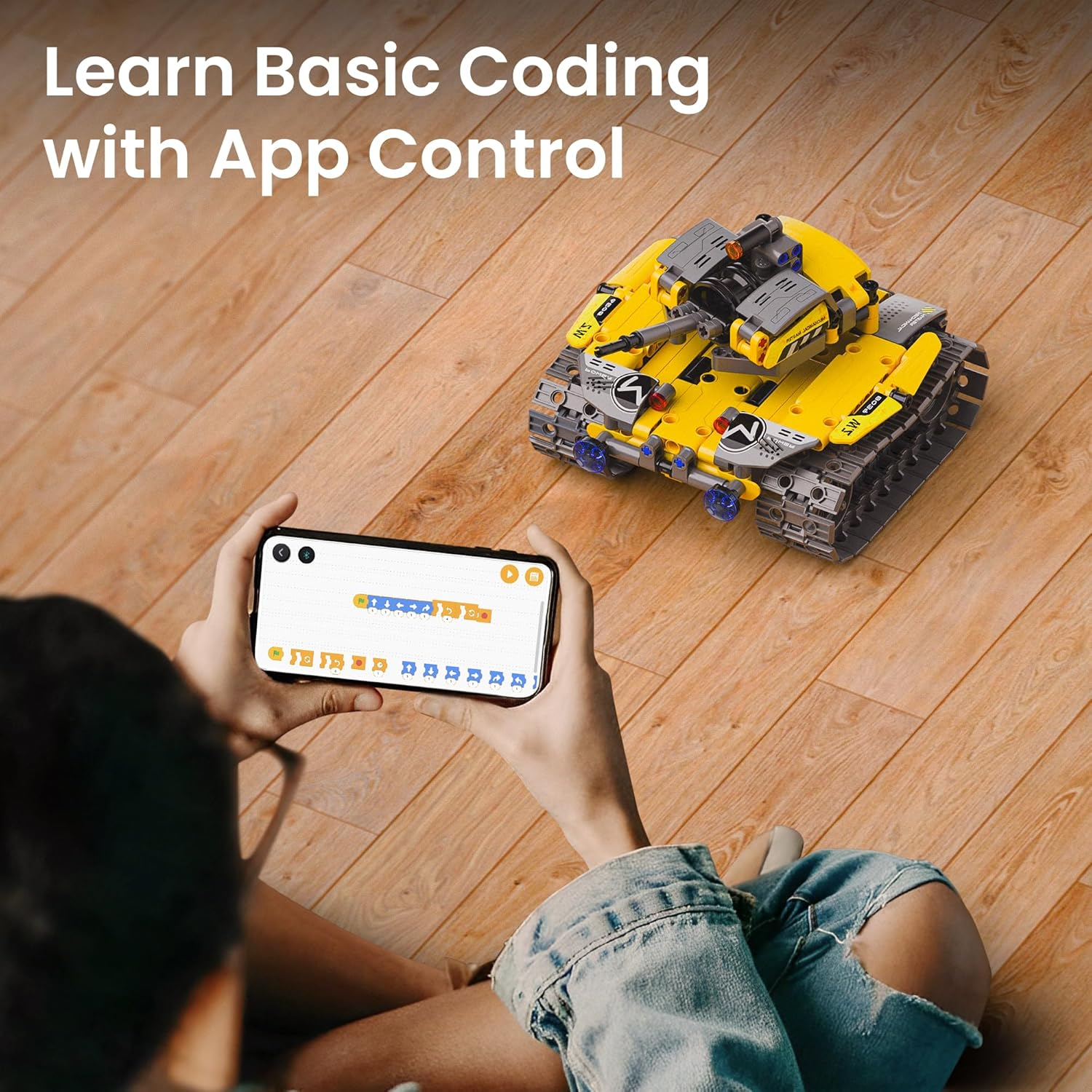 Sillbird STEM Building Toys, Remote & APP Controlled Creator 3In1 Wall Robot/Explorer Robot/Mech Dinosaur Toys Set, Creative Gifts for Boys Girls Kids Aged 6 7 8-12, New 2022 (434 Pieces) image number 6