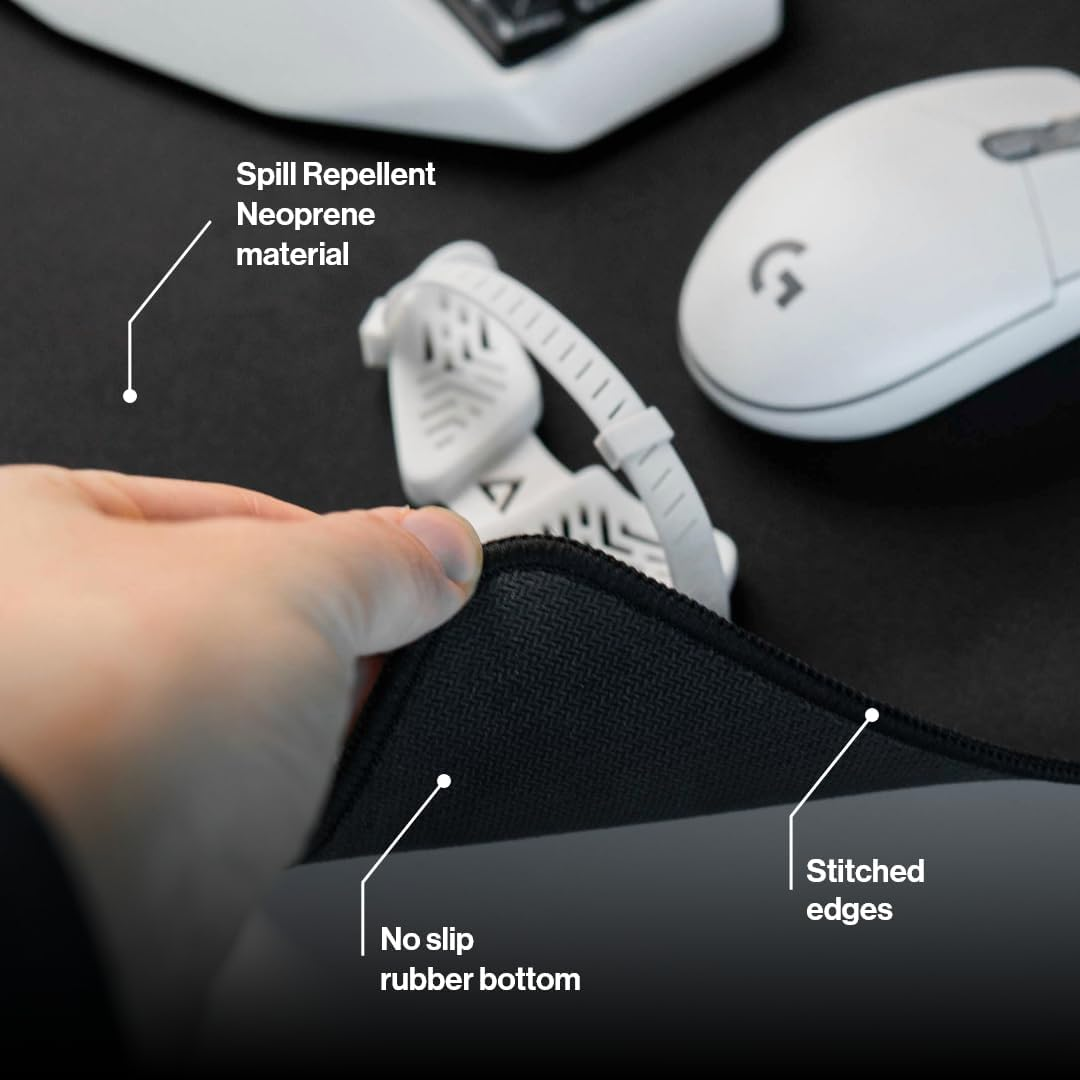 Gaming Desk Pad (Black, Large) image number 4