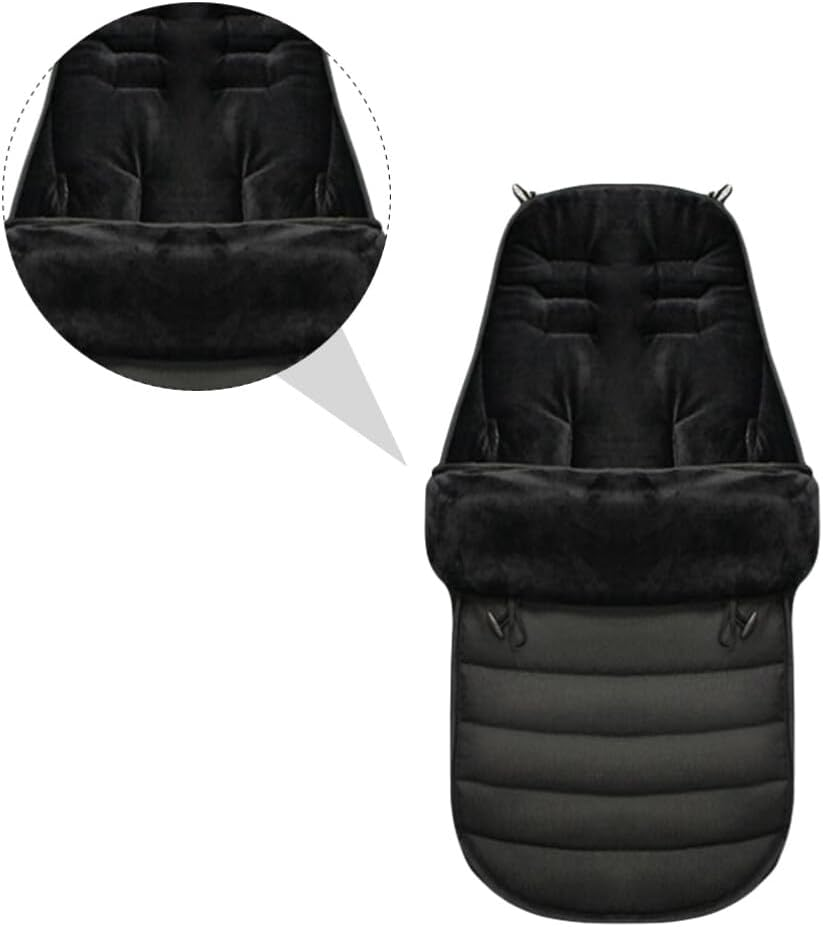 Zerodeko Baby Stroller Sleeping Bag, Universal Stroller Bunting Bag Winter Warm Baby Stroller Bunting Bag Toddler Stroller Footmuff Thickened Stroller Foot Cover