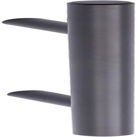 Amazon Basics Euro Bar Cabinet Handle (1.0Cm Diameter), 13.6Cm Length (7.6Cm Hole Center), Flat Black, 10-Pack image number 6