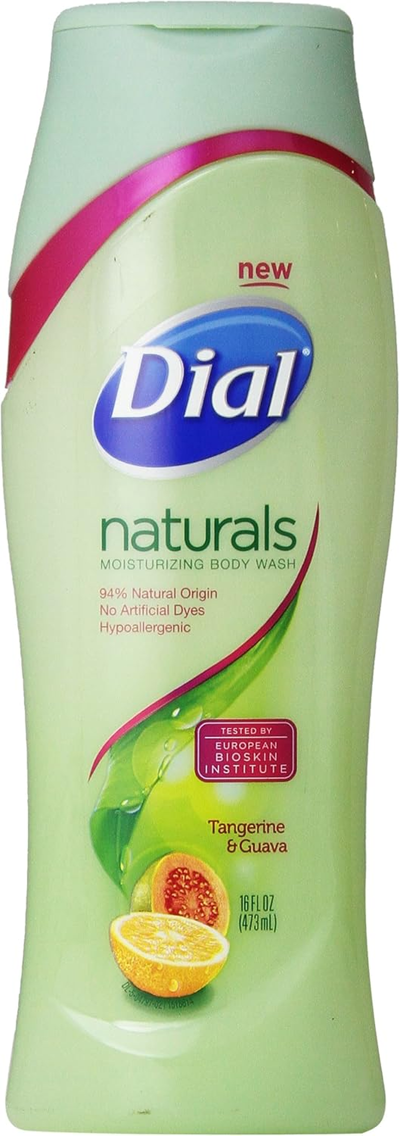 Dial Naturals Body Wash, Tangerine & Guava, 16 Fluid Ounces image number 2