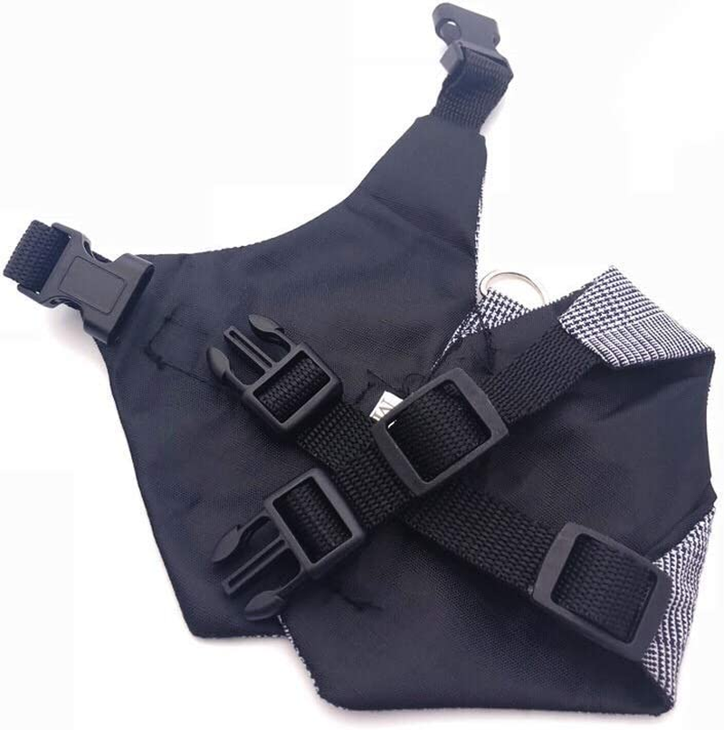 Multipurpose Rabbit Vest Harness and Leash Set Small Animal Adjustable Soft Harness with Button Decor Formal Suit Style for Bunny Rabbit Kitten Small Animal Walking (S) image number 5