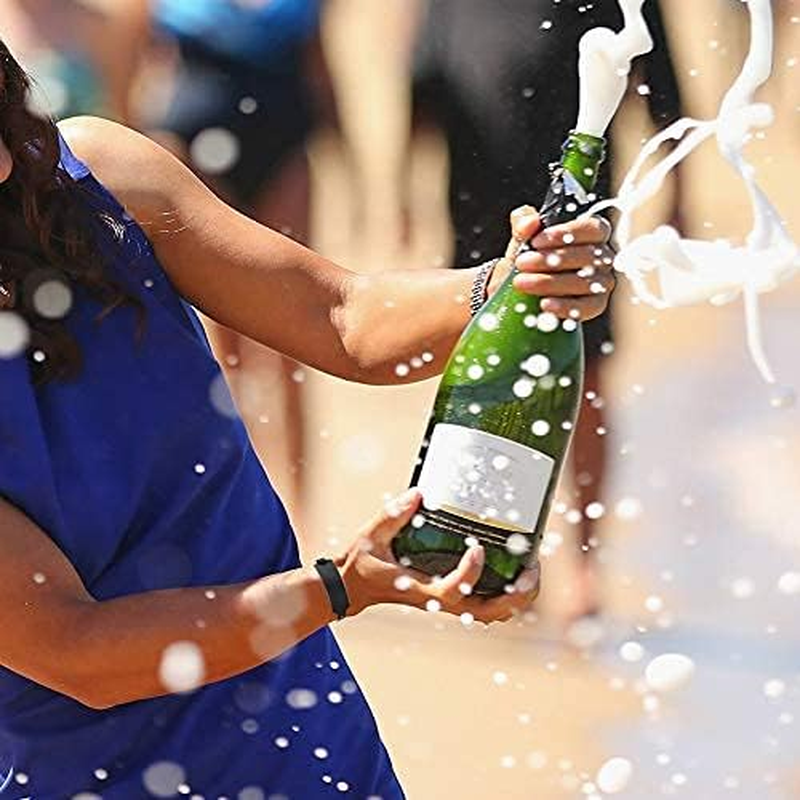 Black Plastic Wristbands 100 Pack - Colored Vinyl Bracelets for Events, Concerts, Parties - Waterproof Custom Arm Bands image number 6