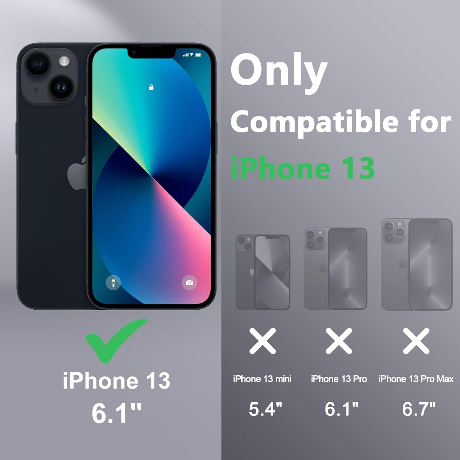 Magnetic Case for Iphone 13 Case, [Compatible with Magsafe] Drop Protection Skin-Friendly Shockproof Protective Translucent Matte Case Cover for Iphone 13 image number 2