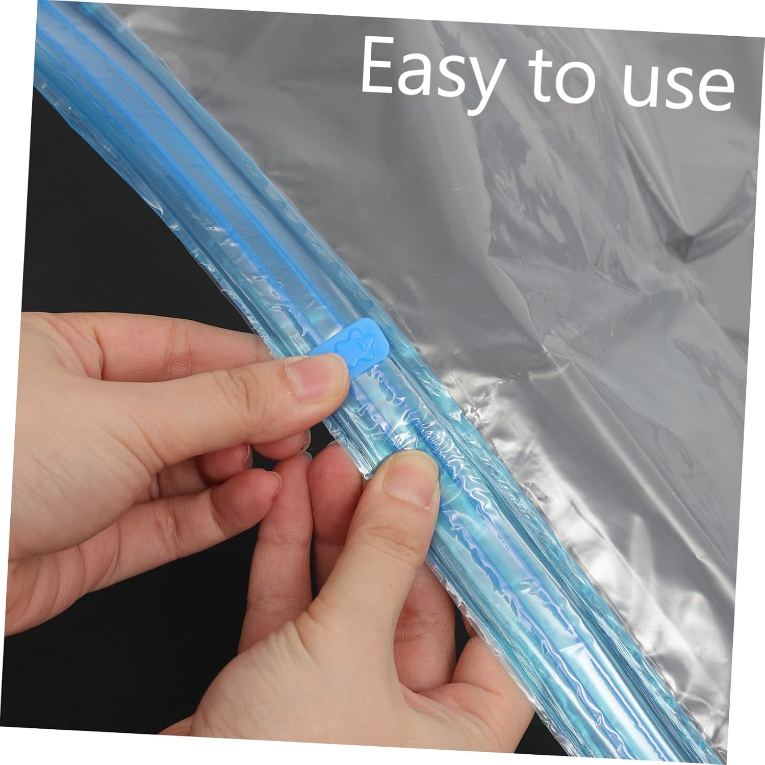 LABRIMP 10Pcs Hand Vacuum Bag Space Saver Vacuum Storage Bags for Luggage Organiser image number 2