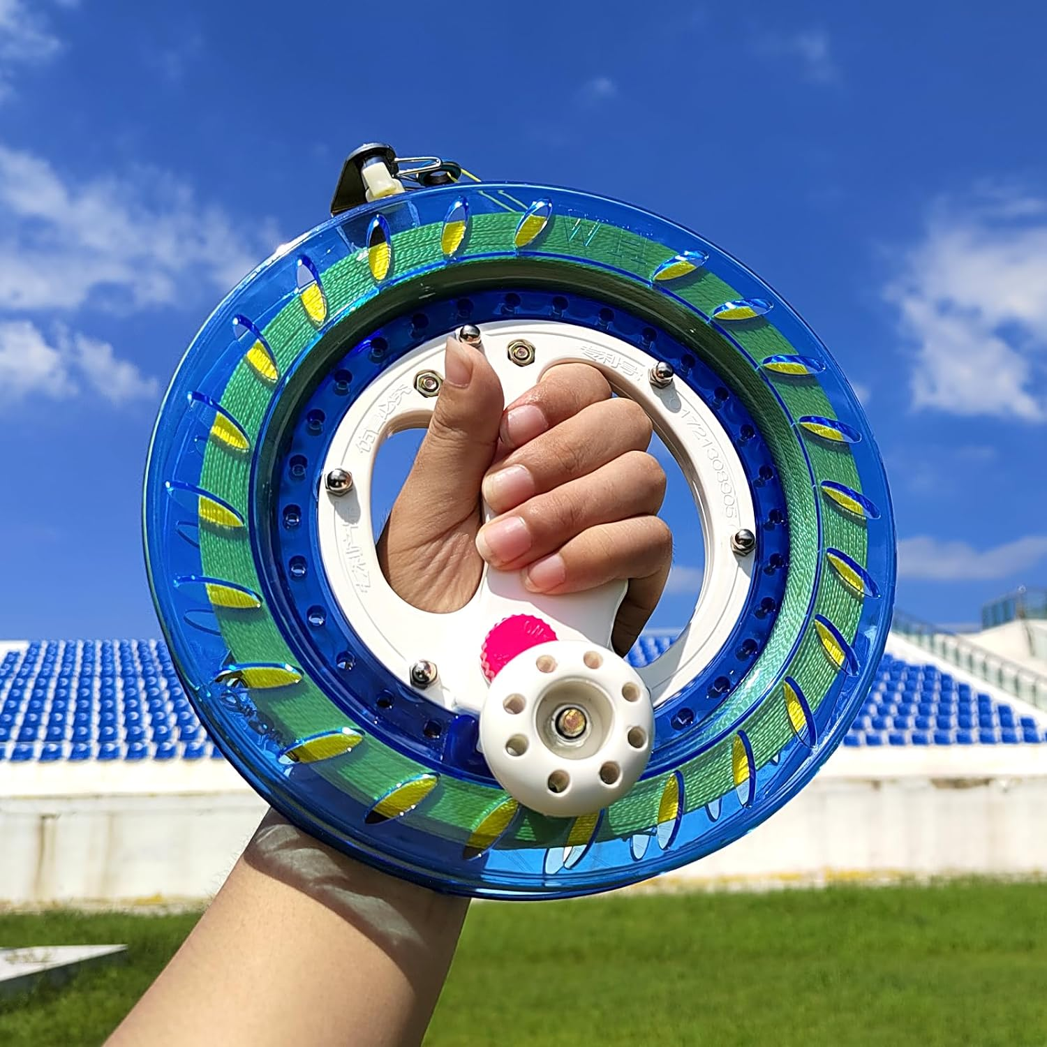 Simxkai Kite String Reel, Kite String Spool,Kite Line Winder 8Inches Dia, Come with Lock & 1000 Feet Line image number 1