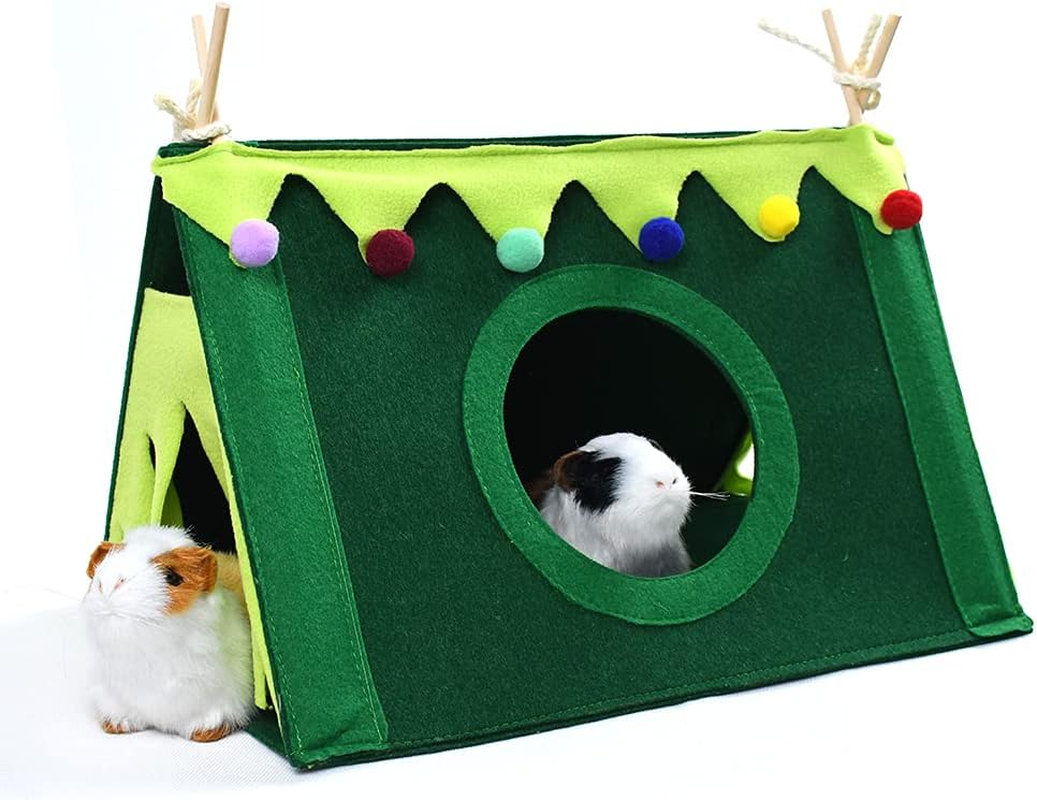ASOCEA Guinea Pig Forest Hiding Fleece Corner Hammock Small Animals Hiding Pet Cage Habitat House Tent Nest Toy for Ferrets Chinchillas Hedgehog Hamster Glider Rats image number 3