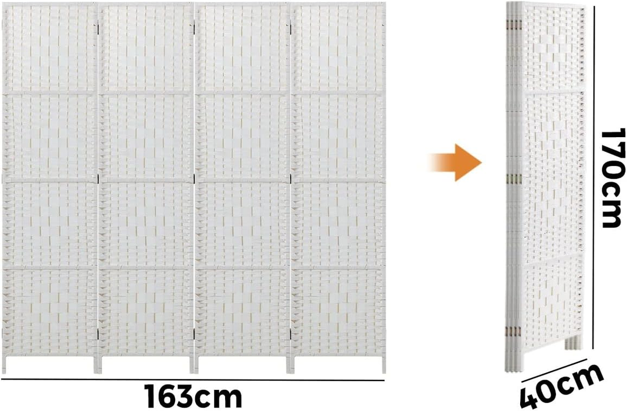 Oikiture 4 Panel Room Divider Privacy Screen White image number 6