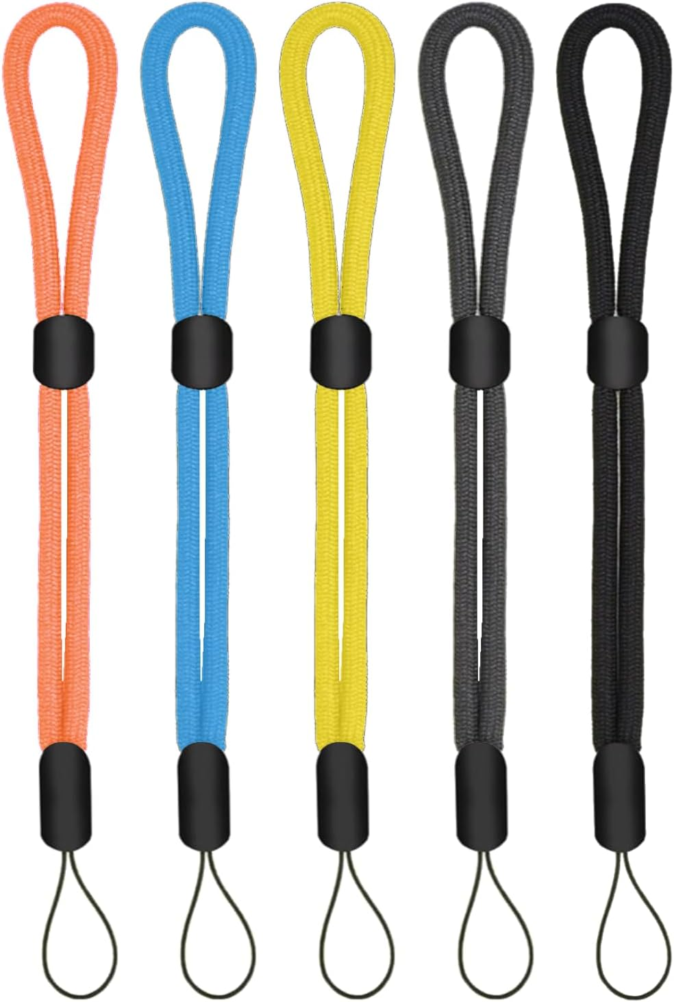 Cell Phone Lanyard Charm Set of 3, 16-20Cm Hand Wrist Strap String Braided Fabric with Adjustable Secure Lock, for Mobile Phone Camera USB Drive ID Card Key Chain image number 6