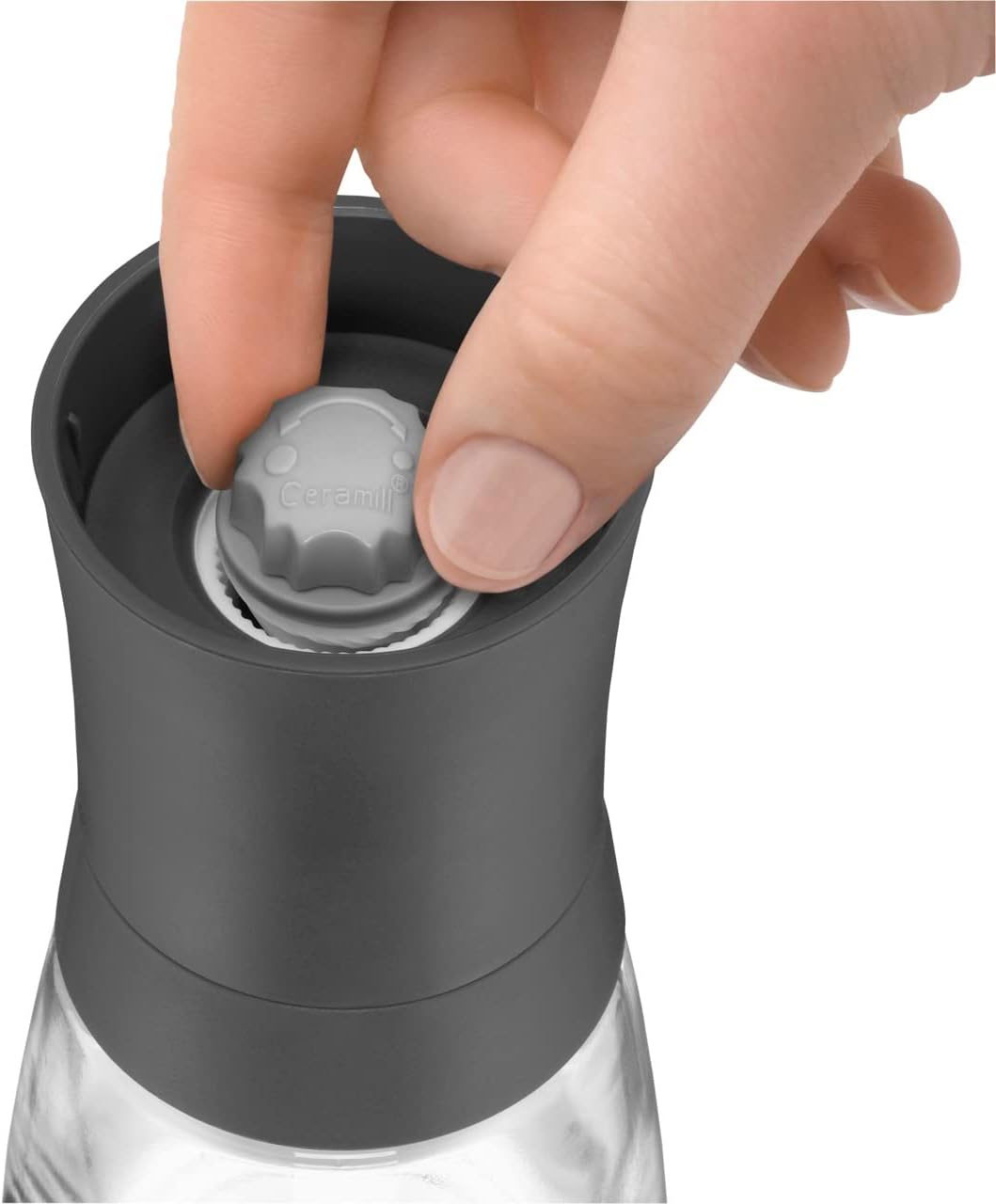 WMF Trend Spice Mill Set 2 Pieces Ceramic Grinder Salt Mill Pepper Mill Anthracite Grey image number 1