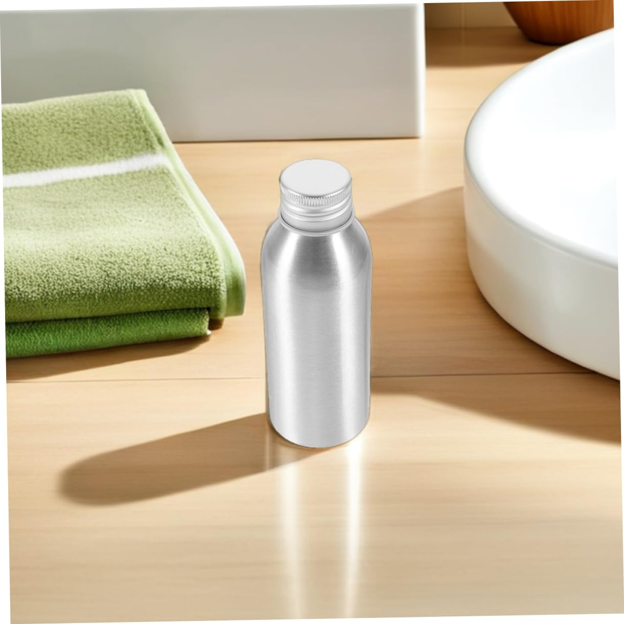 BESTYASH 5Pcs Travel Essential Oil Bottles Aluminum Oil Jars Refillable Dispensers Leakproof Empty Aluminum Bottles for Fragrance image number 2