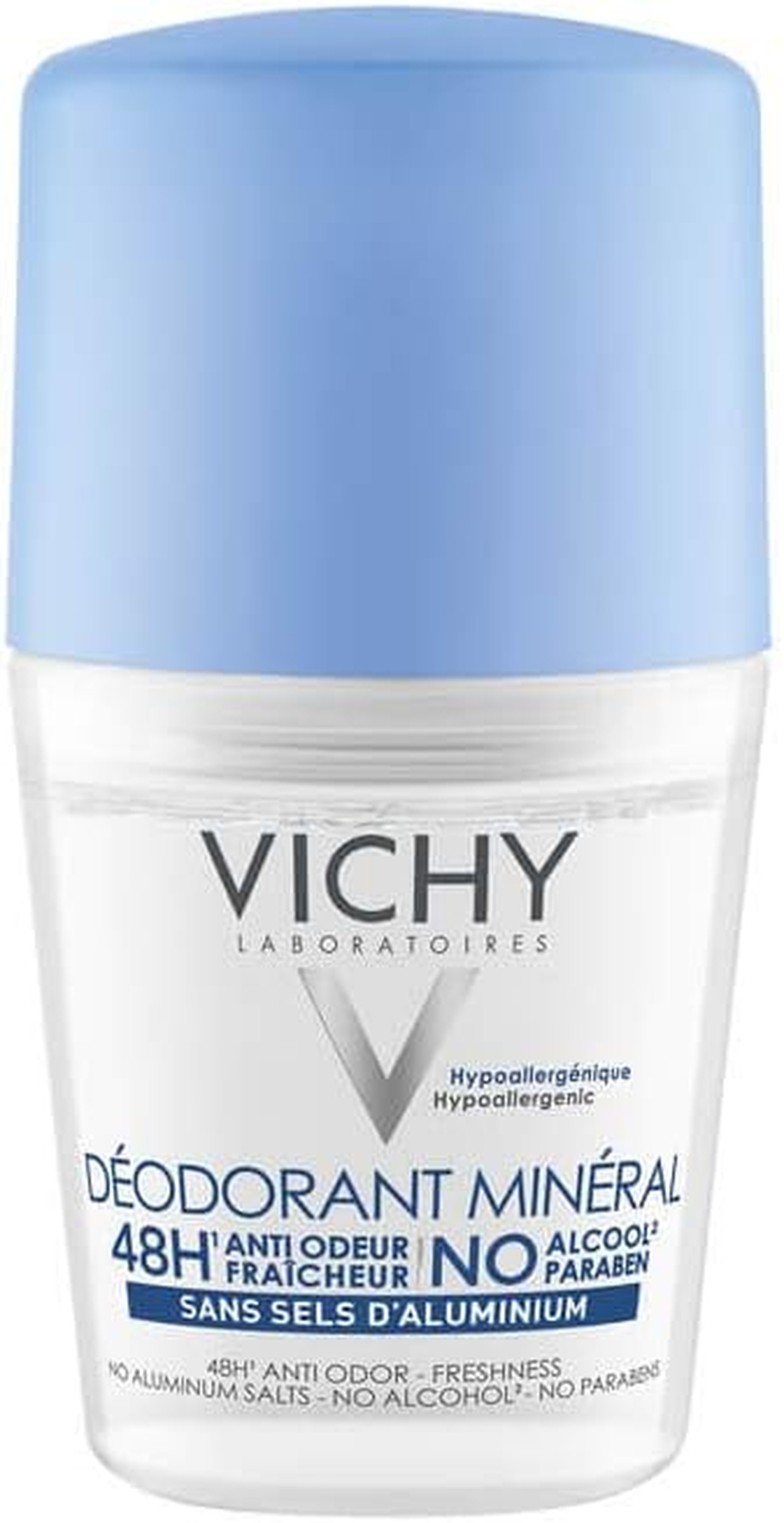 VICHY Deodorant Stick, for Sensitive Skin, without Aluminium, for Women and Men, Inhibits Sweat and Odour Formation, with Panthenol and Zinc Gluconate, Alcohol, Dermo-Tolerance, 3 X 40 Ml