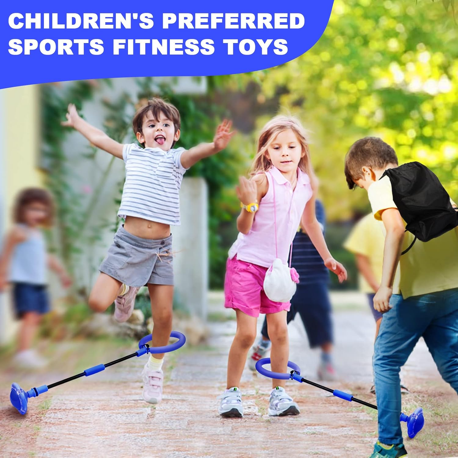 Skip Ball, Skip It, Skip It for Kids, Girls Toys Age 8-10 Years Old - Blue image number 5