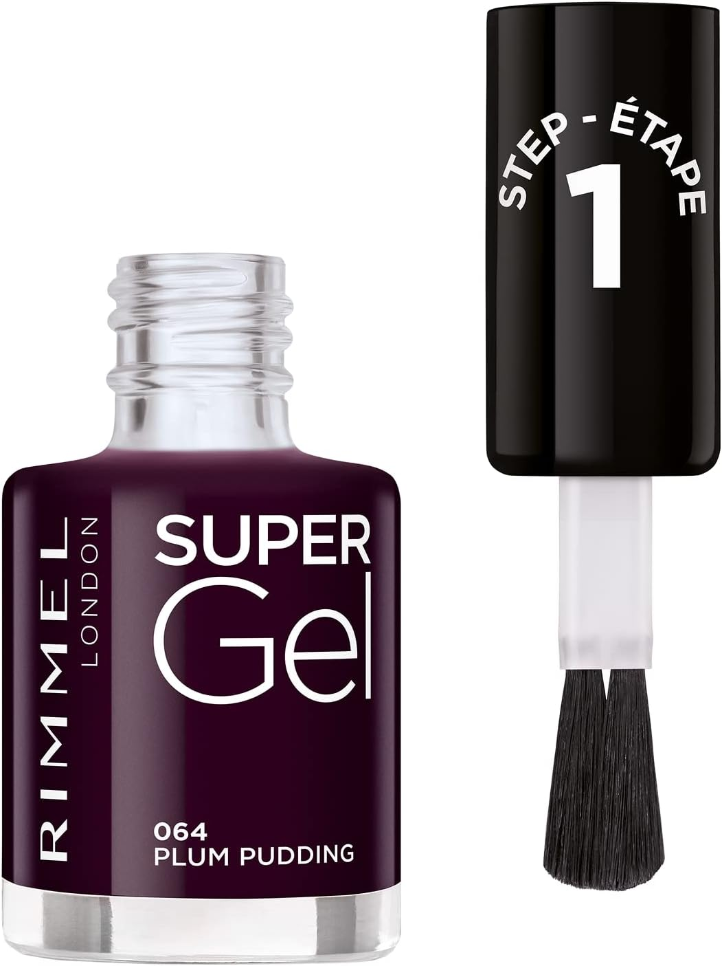 Rimmel London Super Gel Nail Polish #064 Plum Pudding 12Ml image number 1