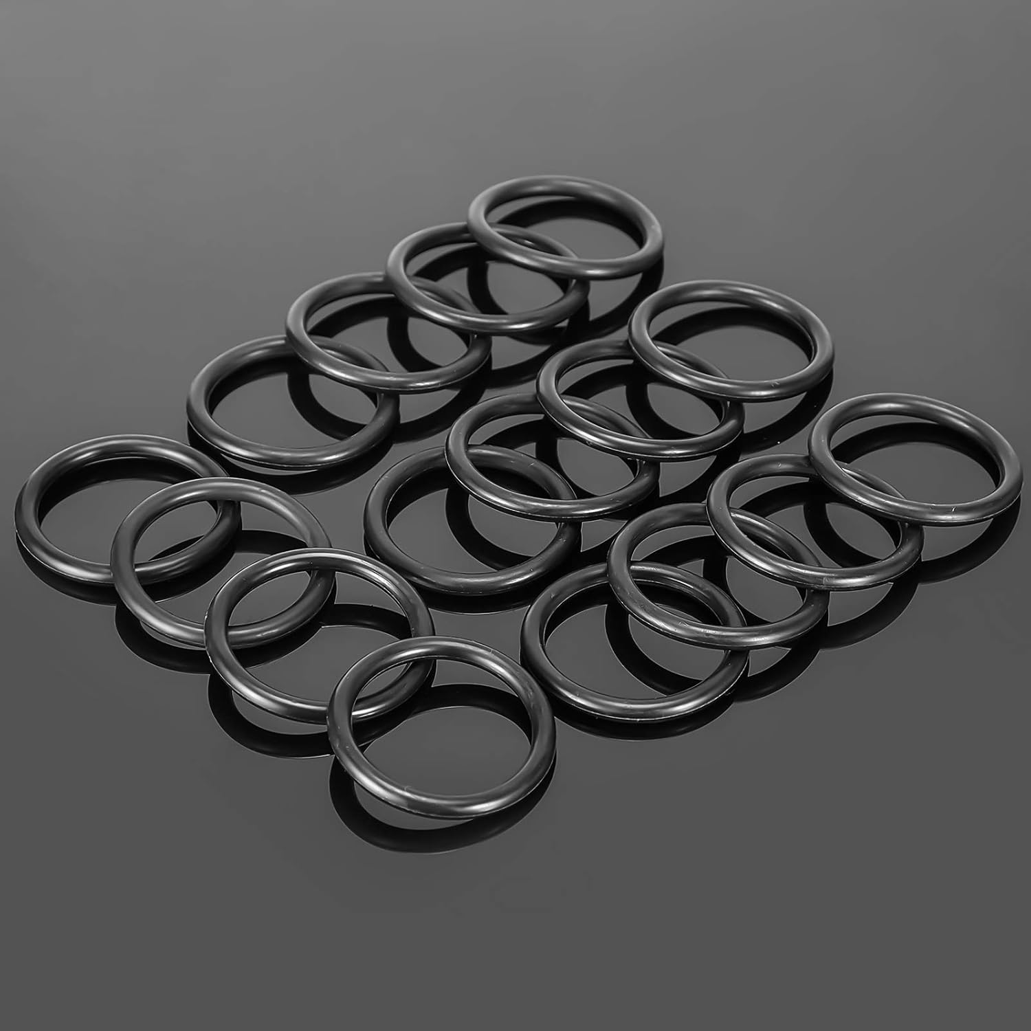 O Rings Black Bumper Fender Fasteners Washers Replacement Rubber Bands O Rings Bumper Quick Release Fasteners Washers for Car image number 4
