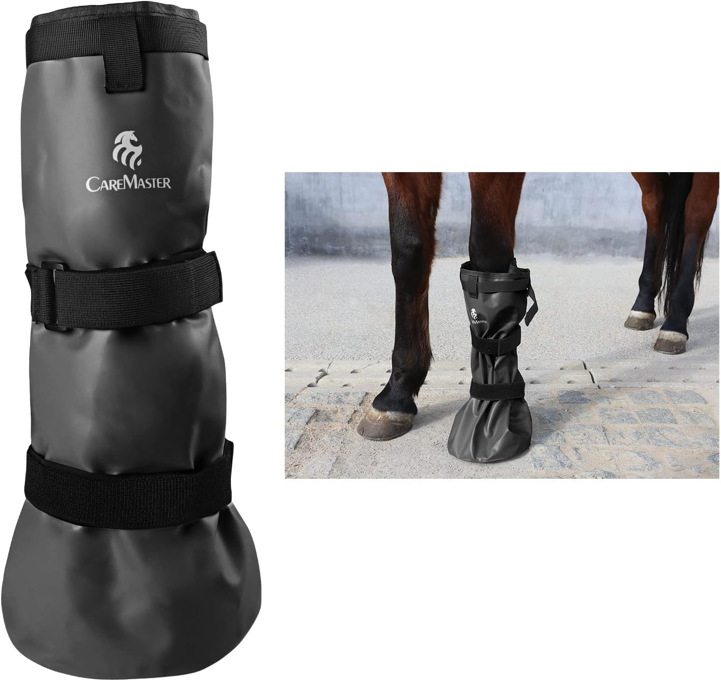 Caremaster Easy Use Hoof Soaking Boot for Horse Soaker Bag Equine Soaking Boot Hooves Care Treatment Bucket Soaker Sack