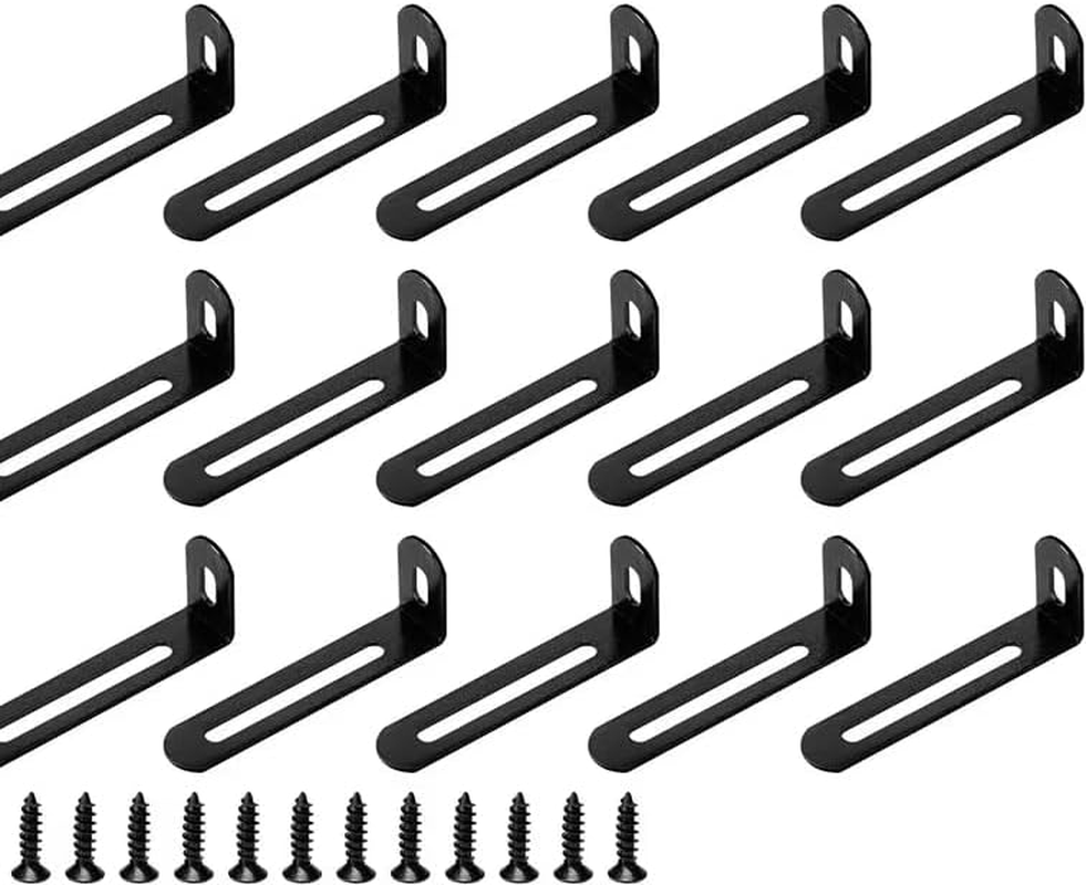 Adjustable Right Angle Brackets Metal L Bracket,15Pcs 90 Degree Corner Fastener Brace Support,Adjustable L-Shape Corner Brace with Slot,Corner Brace L Brackets Corner Bracket 90 Degree Corner Bracket image number 1