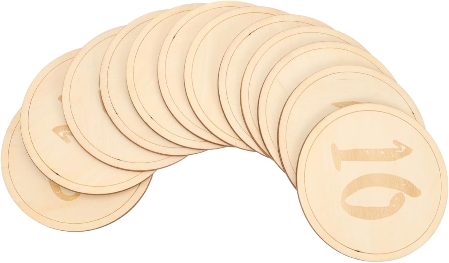 12Pcs Milestone Cards Growth Recording Discs for Newborn Photography Durable Props for Celebrating Important Milestones and Shower