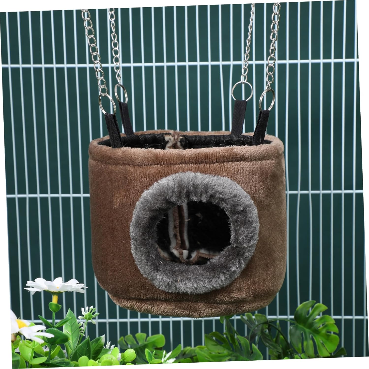 WINOMO Pet Hammock Hamster Hanging Toy Snuggle Hut for Squirrel, Chinchilla, Guinea, Pig, Rat, Mice, Small image number 2
