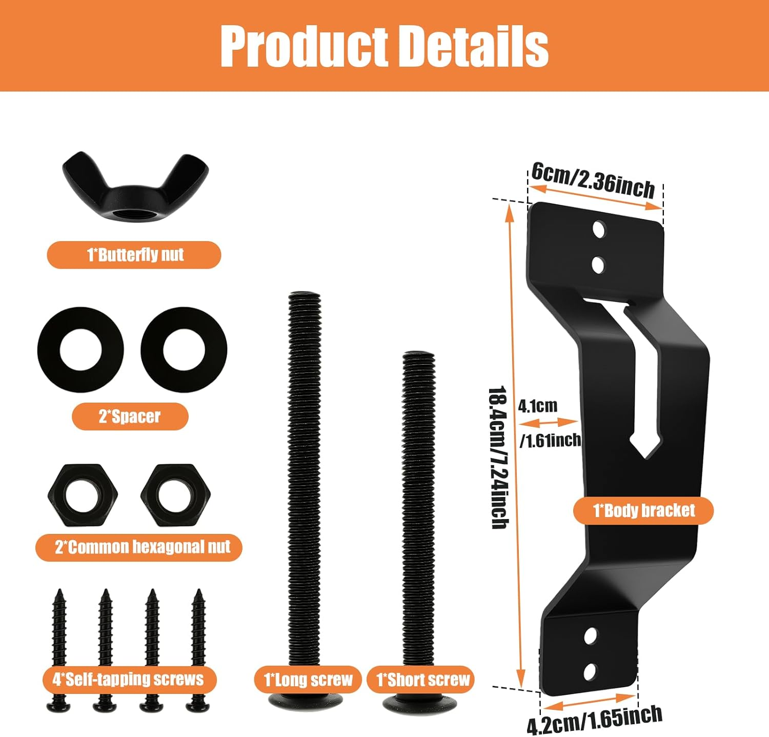 Whsunvo Wall Mount Spare Tire Carrier Metal Spare Tire Holder Space Saving Wheel Bracket Rack Easy Installation Trailer Spare Tire Mount High Security Spare Tire Carrier Bracket for Car image number 2