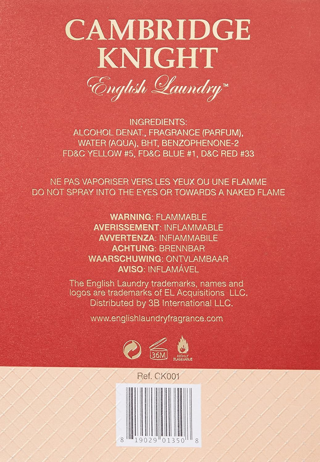 English Laundry Cambridge Knight Eau De Parfum Spray 3.4 Oz / 100 Ml, 100 Ml