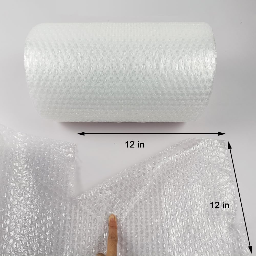 Bubble Cushioning Wrap Roll 12In X 36Ft 2Roll Total 72Ft Bubble Cushion Packing Wrap for Moving & Shipping Heavy Duty Protection for Mailing & Packaging Boxes