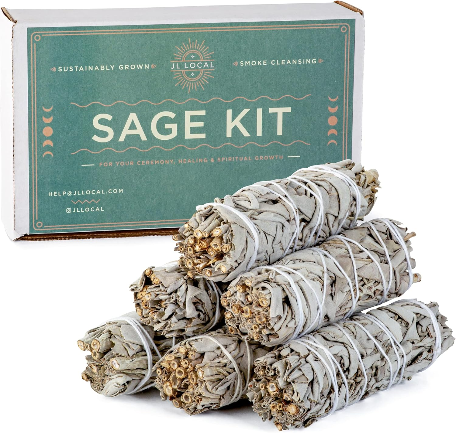 Handcrafted 4 Inch White Sage Sticks - Fresh, Natural California Sage Smudge Sticks with Instructions & Blessings - Wand Sage for Cleansing House Negative Energy & Other Smudging Rituals image number 3