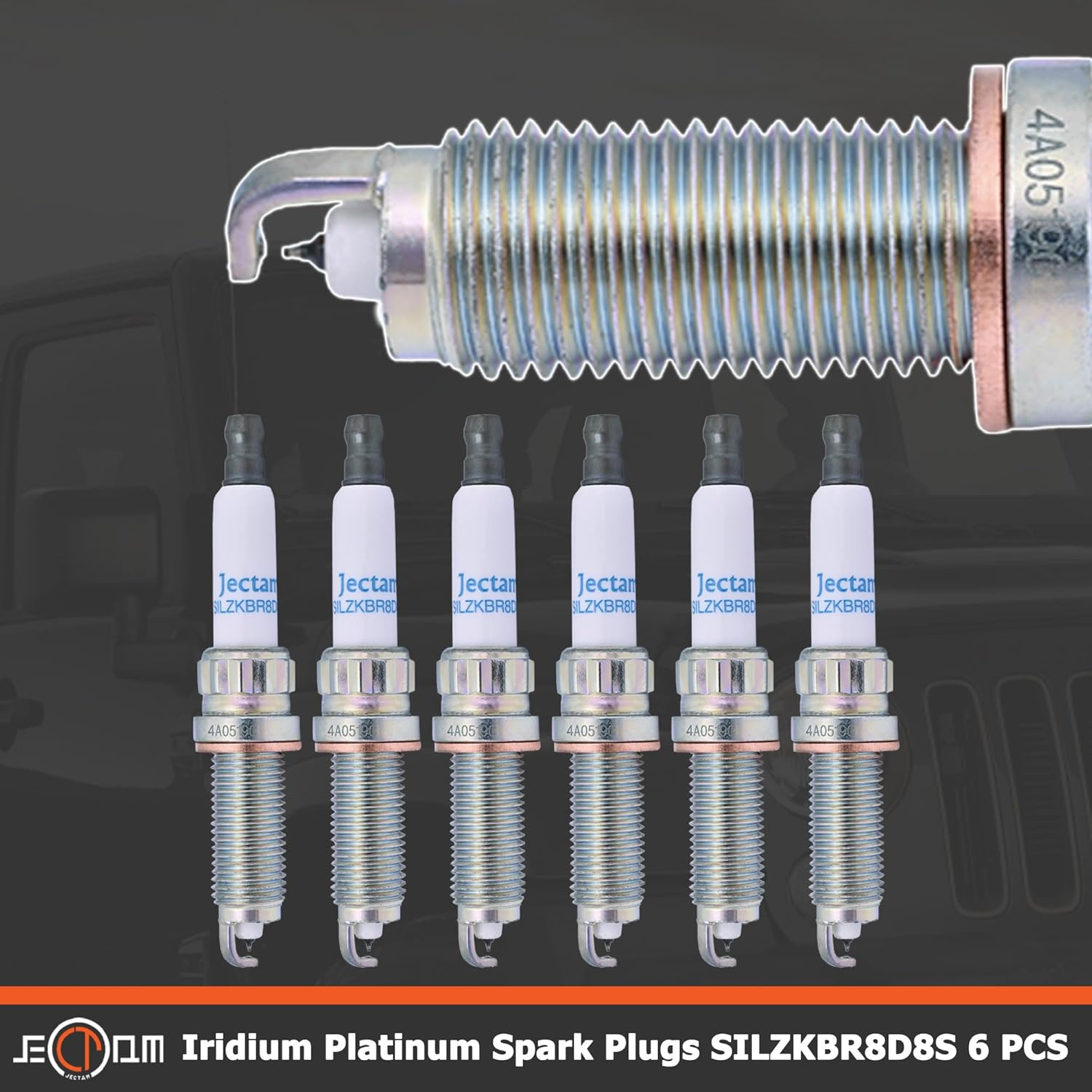 Iridium Platinum Spark Plug 6 PCS SILZKBR8D8S 97506 Compatible with BMW 135I 135Is 335I 435I 535I 640I 740I M2 M235I M3 M4 X3 X5 X6 Replace for 12120039664 12120038896 12120038704 image number 4