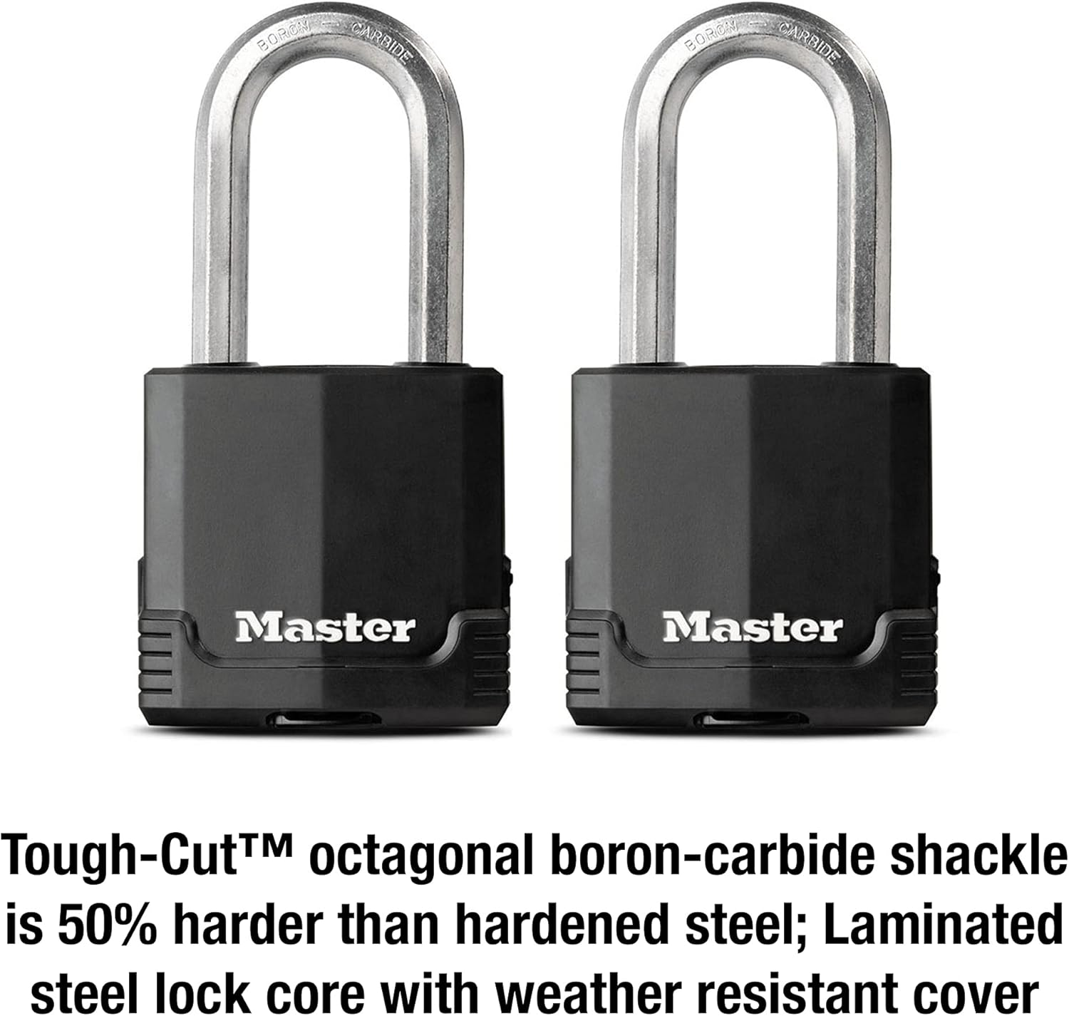 Master Lock M515XKADLHCCSEN Magnum Laminated Covered Padlock 2-1/8 Wide Steel 3/8 Diameter, 2-Inch Shackle Clearance, M515XTLHCCSEN image number 5