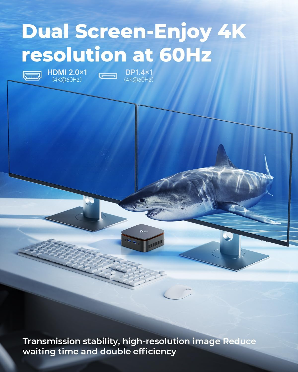 KAMRUI Mini PC, 12Th Intel Alder Lake- N95 up to 3.4 Ghz,16Gb RAM+512GB M.2 SSD, Windows 11 Pro Mini Computer,Support 2.5" SATA Ssd,Wifi 2.4G/5G,Bluetooth4.2,Triple Display,4K Reliable Office Small PC