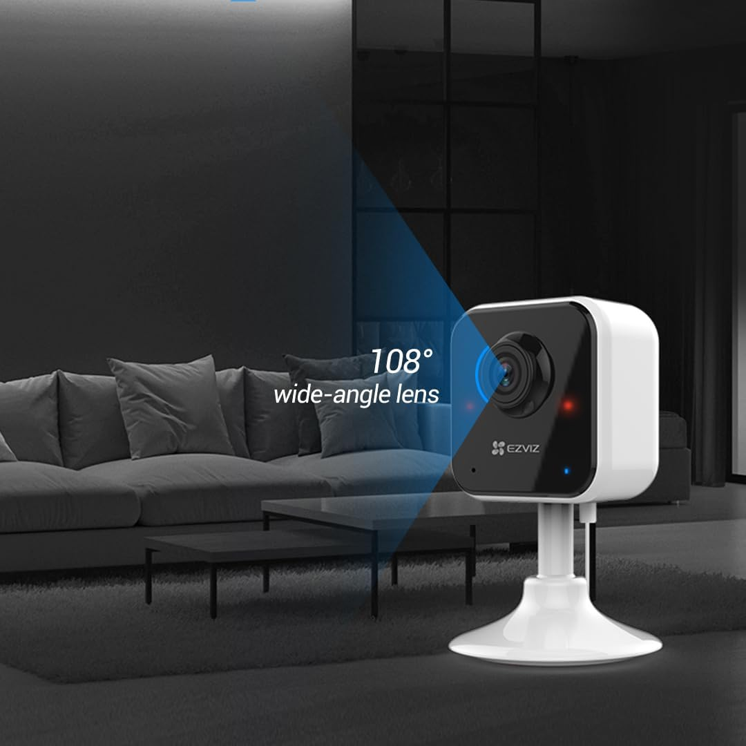EZVIZ Home Security Camera, Baby Monitor, 1080P, Motion Detction, 2-Way Audio, Sleep Mode, Night Vision, Magnetic Base, SD Card Slot, Compatible with Alexa (H1C)