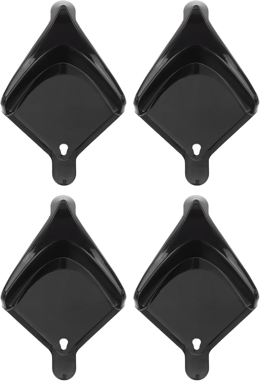 Generic 4 Pcs Car Hose Guides, Plastic Hose Guides for Car Wash, Tire Roller Preventing Stucking and Snagging under Tires for Motorcycle Truck Wheel Rolling System Tool (Black) - Black image number 5