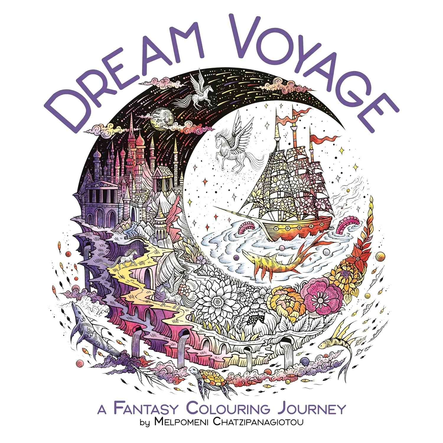 Dream Voyage: a Fantasy Colouring Journey image number 4