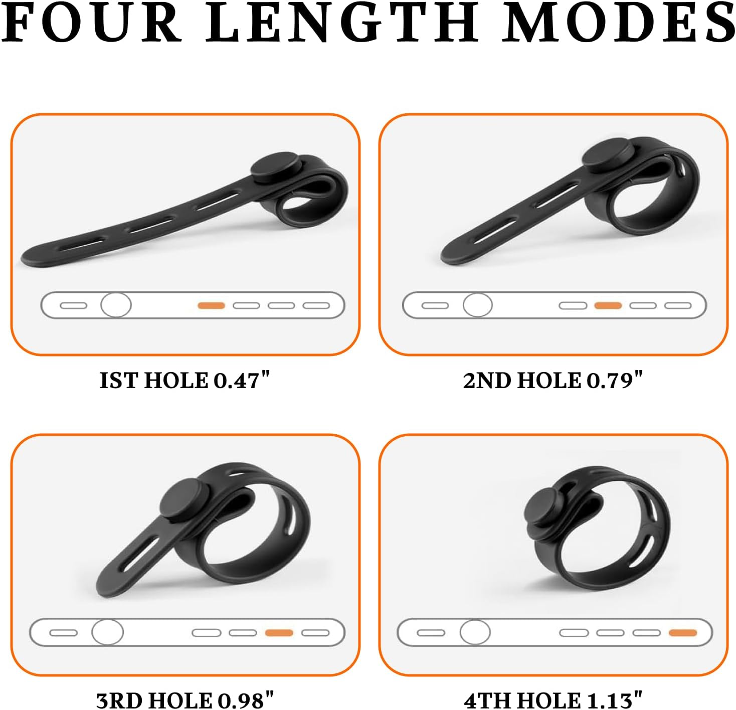 10 Pack Silicone Cable Ties Cord Organizer Strap, Reusable, Washable Cord Management with Lock Buckle, Adjustable Charger Cable Wrap for Electrical Cords, Travel Organization, and Home Use image number 2