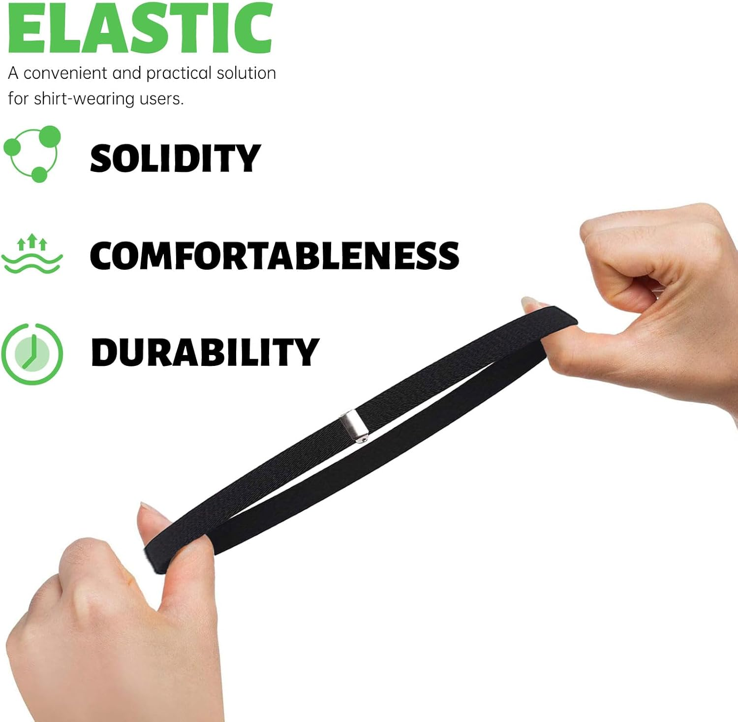 Elastic Adjustable Shirt Sleeve Holders, Arm Garters for Men, Sport Armband Strap for Women and Men image number 4