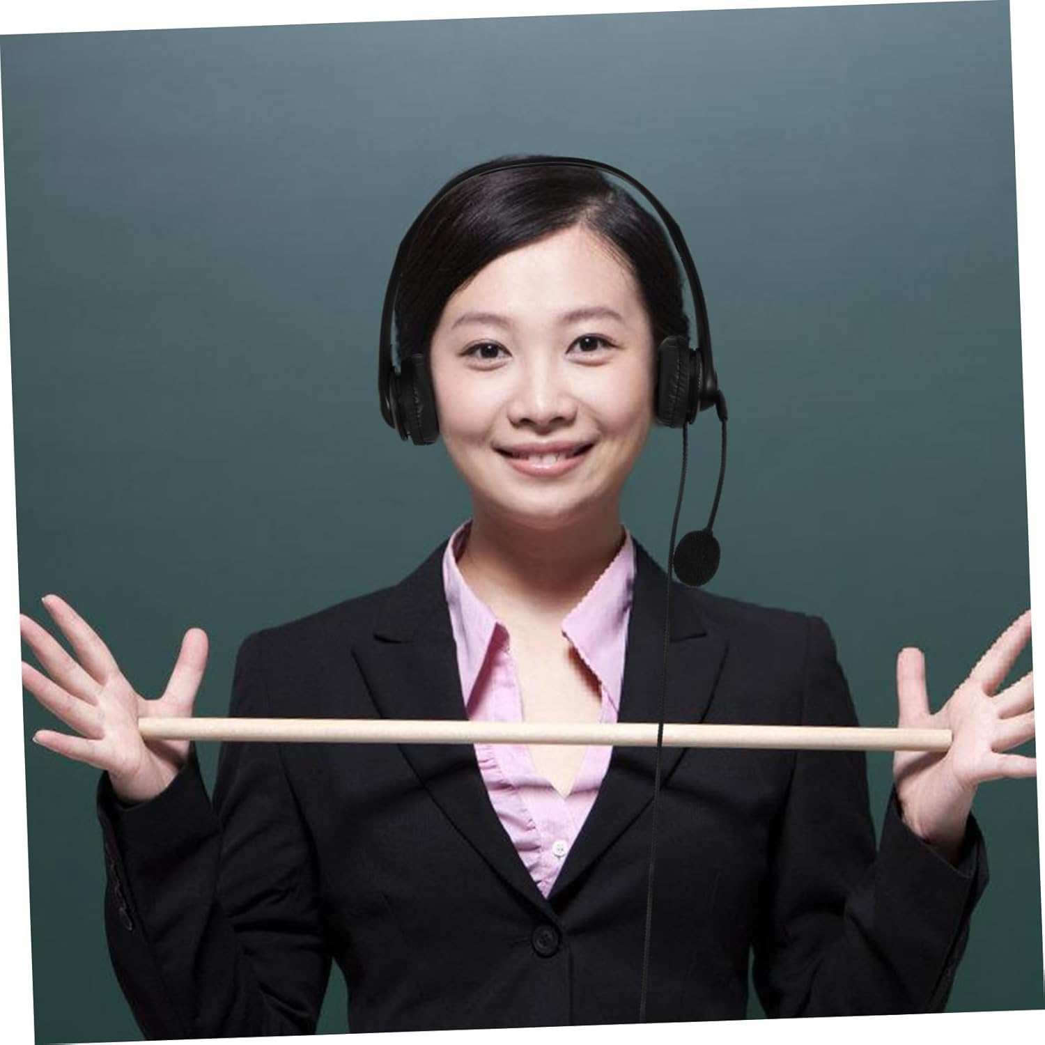 DOITOOL Wired Noise Cancelling Headset Microphone USB Over-Ear Headphone for Office Computer Online Black Dual-Ear