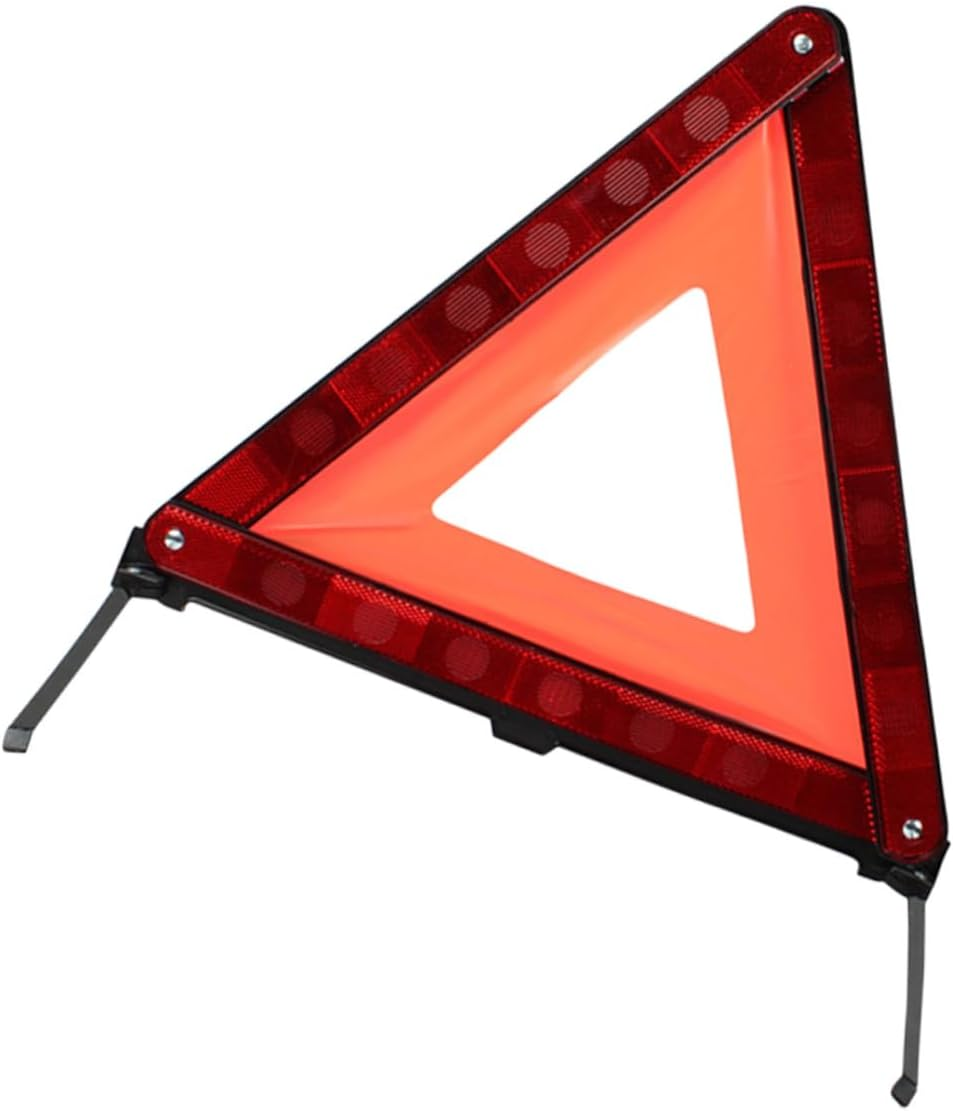 Ciieeo Red Reflective Triangle Warning Sign Road Safety Emergency Triangle for Vehicles Car Roadside Use image number 3