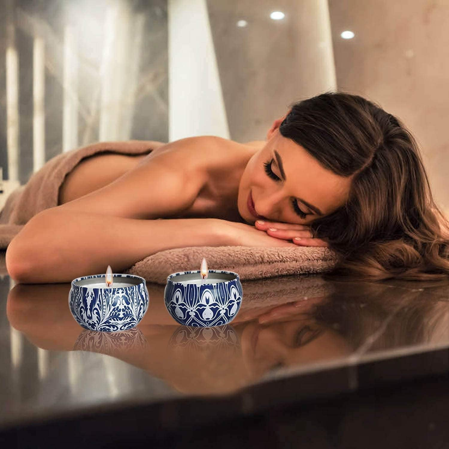 Scented Candles Gifts Set 16 Pack Soy Wax Travel Tin Jar Candles for Home 2.5 OZ Aromatherapy Candles for Mom for Christmas, Birthday, Thanksgiving, Mother'S Day image number 4