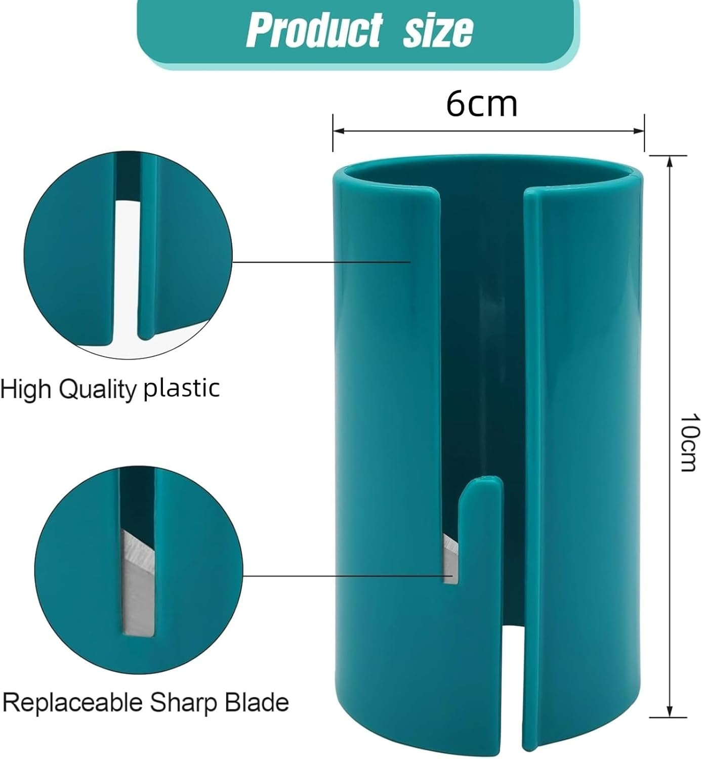 4 PCS Wrapping Paper Cutters, Sliding Gift Wrap Cutter for Christmas Wrapping Paper Rolls, Easy and Safe Paper Cutting Tool for Holiday, Birthday, and Gift Wrapping image number 1