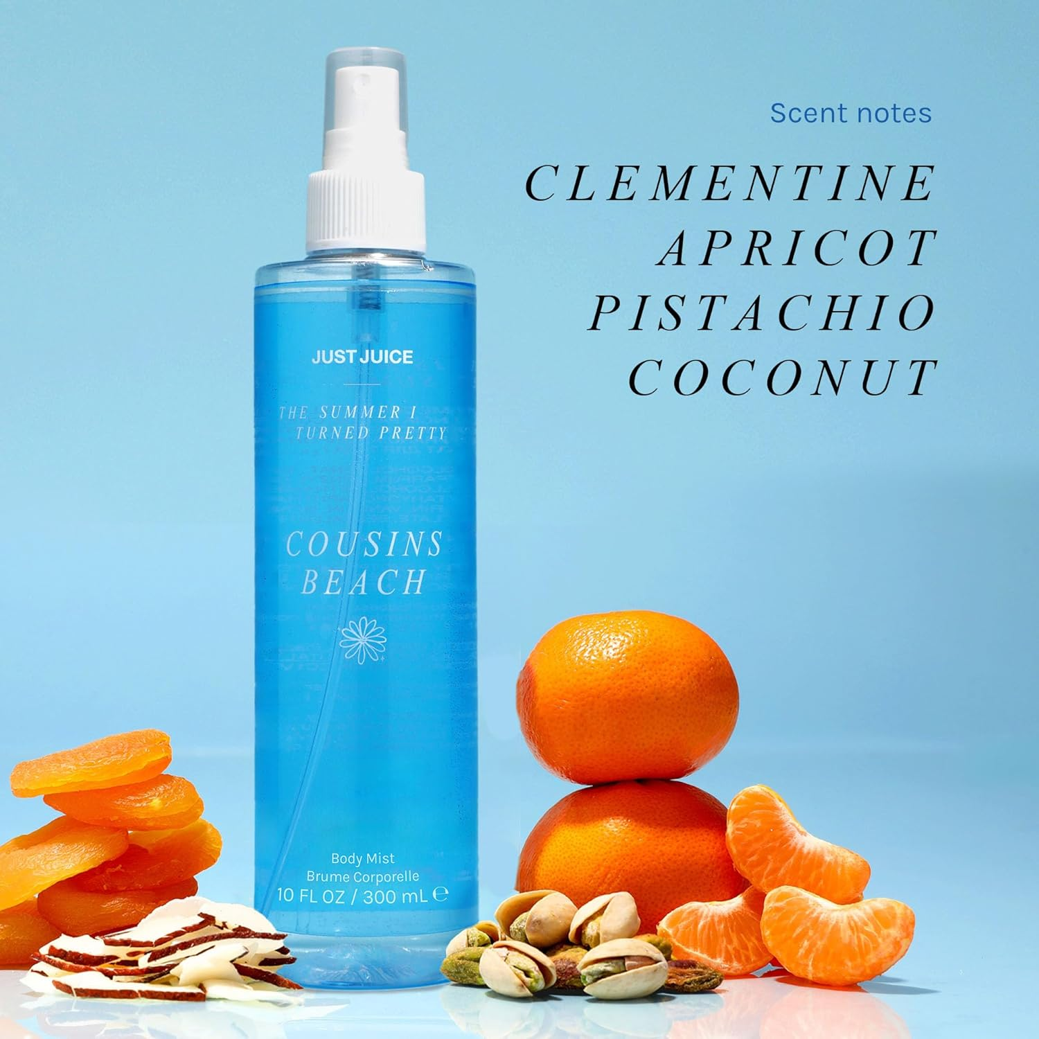 Just Juice - the Summer I Turned Pretty Cousins Beach Body Mist - Beachy, Creamy Coconut and Vanilla Body Spray for Women and Men - 300 Ml image number 1