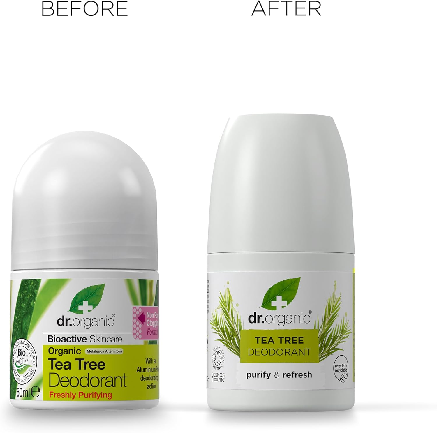 Dr Organic Tea Tree Deodorant, Aluminium Free, Mens, Womens, Natural, Vegan, Cruelty-Free, Paraben & Sls-Free, Recycled & Recyclable, Certified Organic, 50Ml, Packaging May Vary image number 6