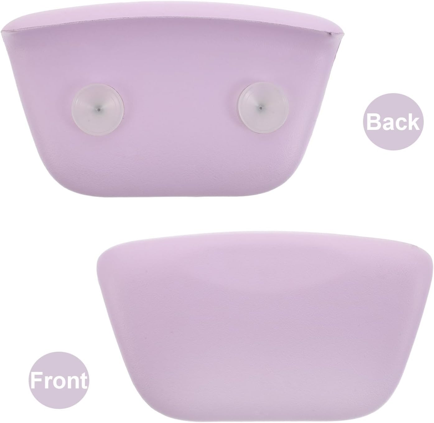 NOLITOY Bathtub Pillow with Suction Cups - Pu Non-Slip Bathtub Pillow with Suction Cups - Headrest and Neck Support Bath Cushion for Spa Soaking Tub image number 5