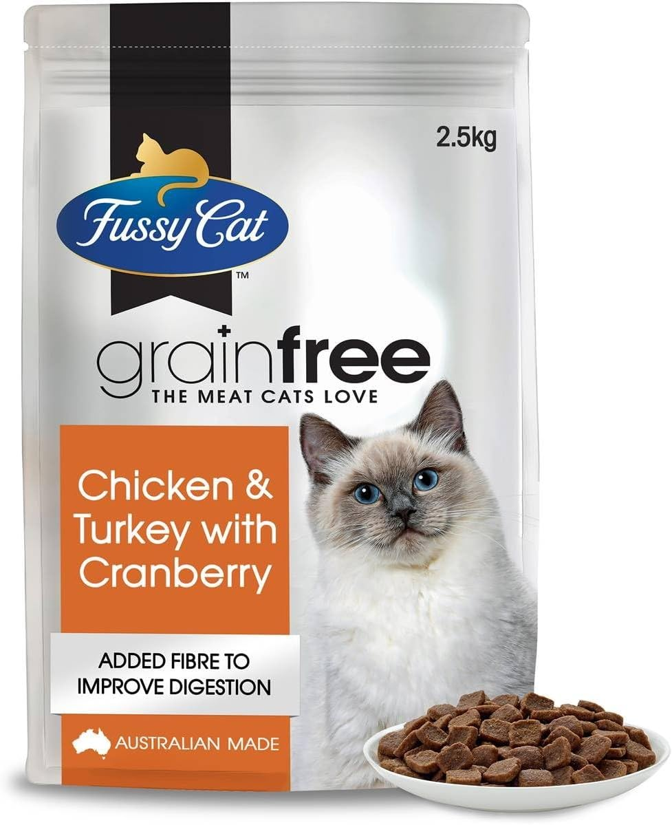 Fussy Cat Grain-Free Chicken and Turkey with Cranberry Dry Cat Food 2.5 Kg image number 1