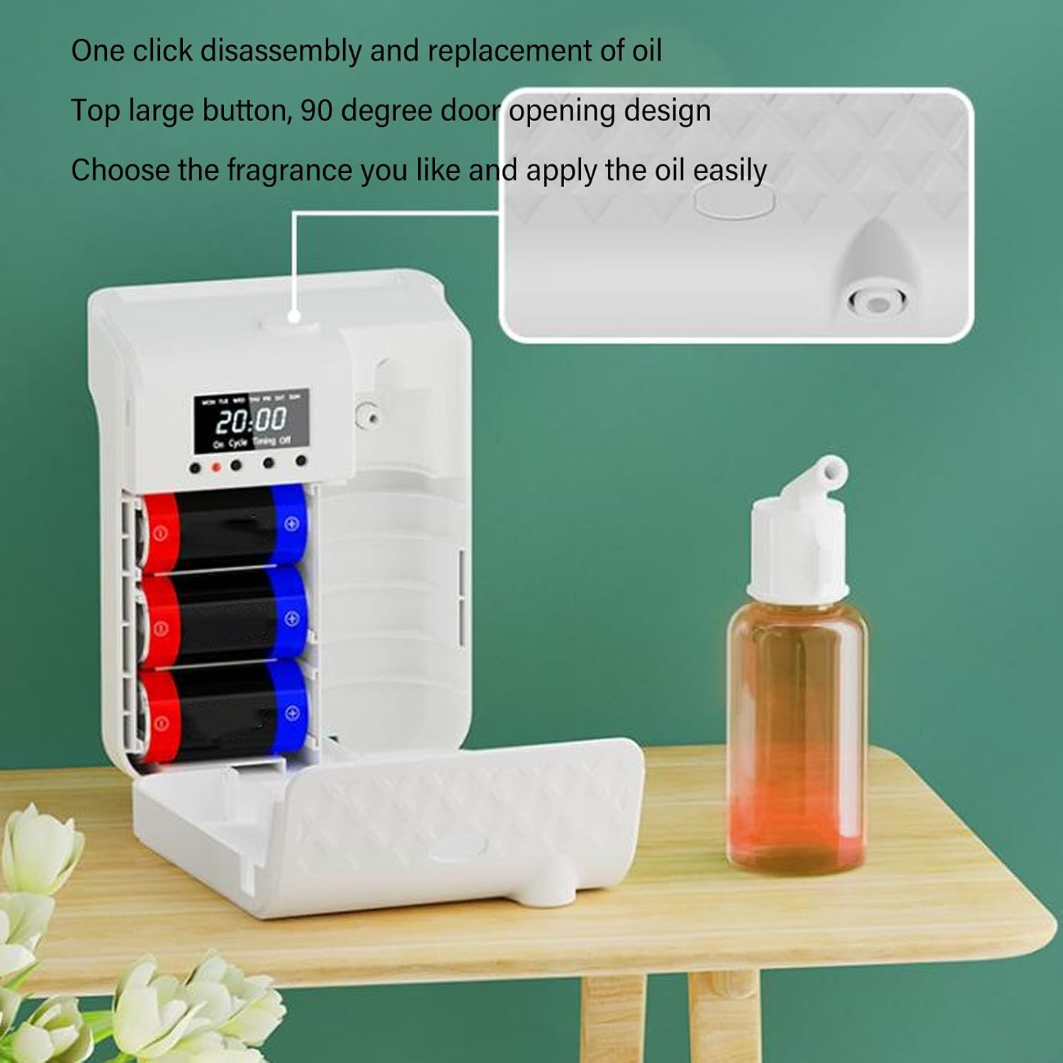 Essential Oil Diffuser, Smart Automatic Fragrance Machine Scent Air Machine, Wall Hanging and Desktop Mount Aromatherapy Diffuser for Home Hotel SPA Sauna Office Large Rooms image number 3