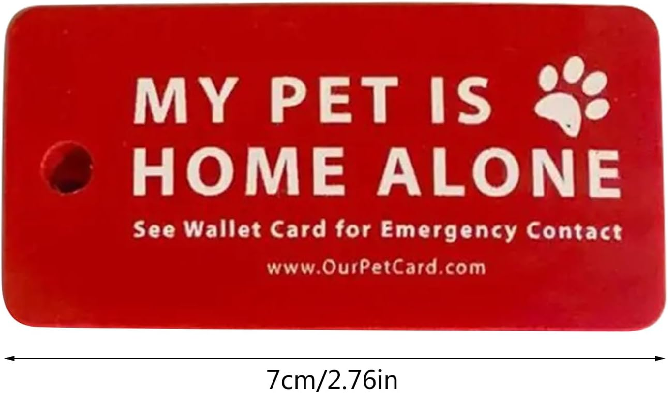 Puco Dogs Cats Are Emergency Card and Key with Emergency Contact Call Cards, Pet Emergency Contact Keychain image number 3