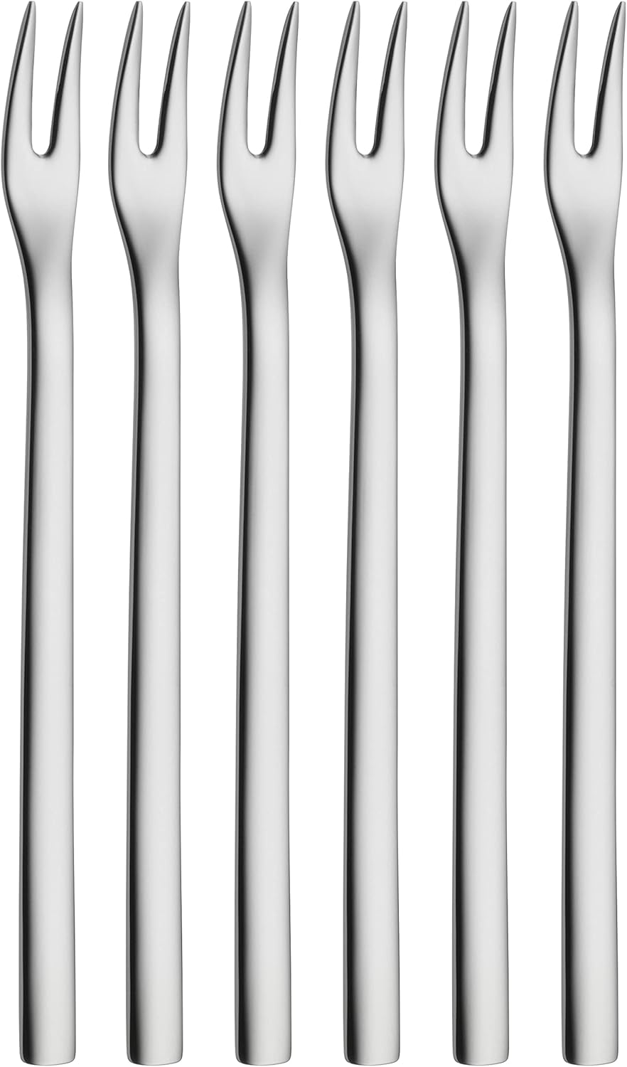WMF 12.9154.6040 Snack Forks Set of 6 Nuova Cromargan Stainless Steel 18/10 Polished Silver 6.3 X 13.9 X 2.2 Cm image number 3