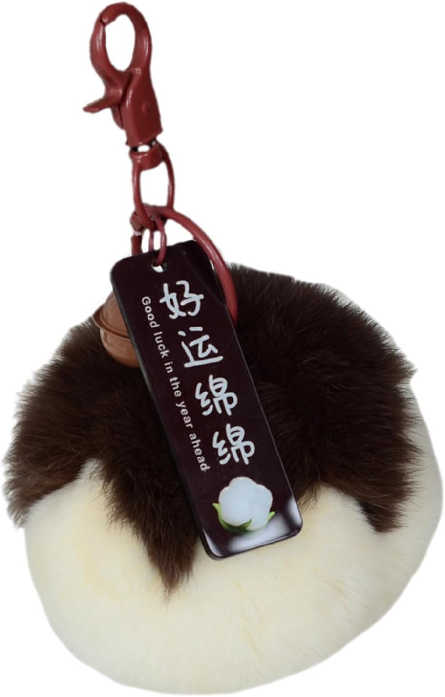 [Xinsheinelry] 2. Ultra Soft Simulated Hair Key Ring Lightweight Design Bag Decoration for Metal Clasp for Premium Keychain Outdoor and Gift